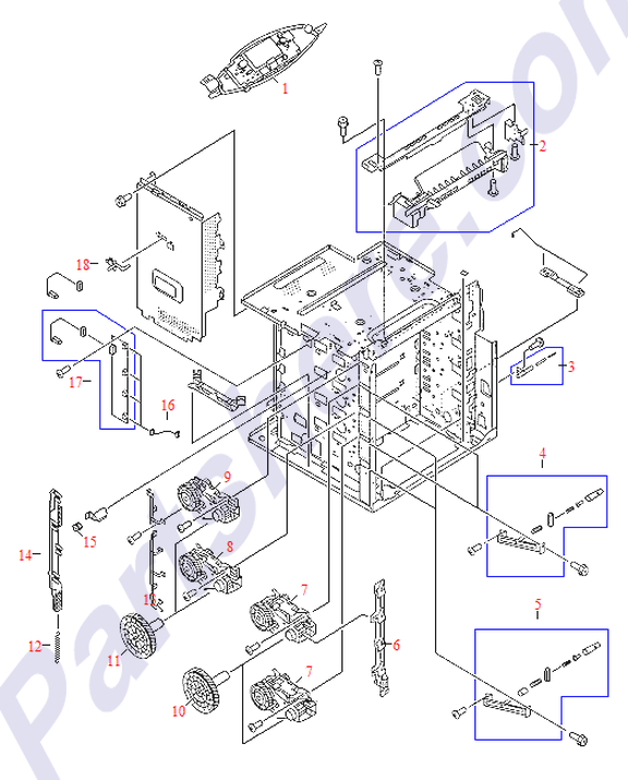HP parts picture diagram for RS7-0137-000CN, RS7-0138-000CN, RS7-0139-000CN, RG5-6418-000CN-R, RS6-2537-000CN, RG5-6433-070CN, RG5-6510-020CN, RG5-6432-040CN, RG5-6432-070CN, RG5-7468-000CN, RG5-7469-000CN, RG5-7467-000CN, RG5-6396-000CN, RG5-6418-000CN, RG5-6474-000CN, RG5-6475-000CN, RG5-6492-000CN, RB2-8255-000CN, RB2-8239-030CN, RB2-8250-000CN, RB2-8225-000CN, RG5-6418-000CN-C